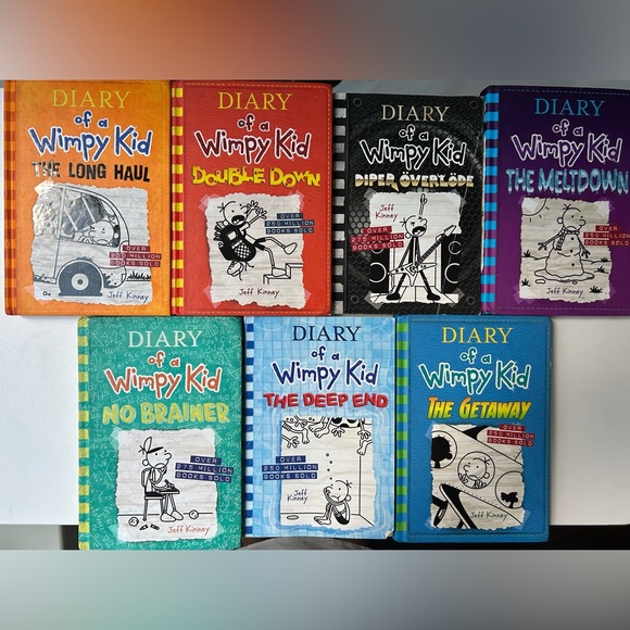 Diary Of A Wimpy Kid | Toys | Diary Of A Wimpy Kid Book Set Collection Of 7 Euc | Poshmark